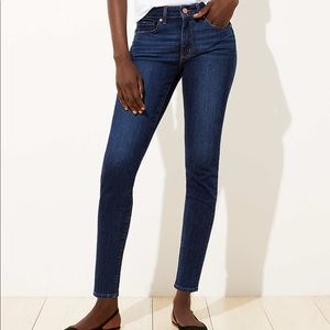 LOFT Dark Wash Skinny Jeans